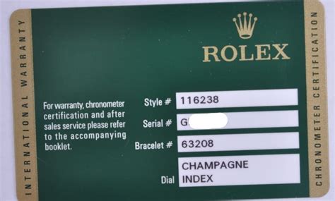 Rolex warranty details